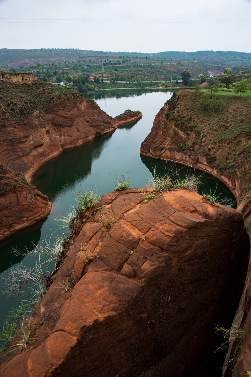 陕西榆林市靖边县波浪谷、水上丹霞、鳄鱼湾