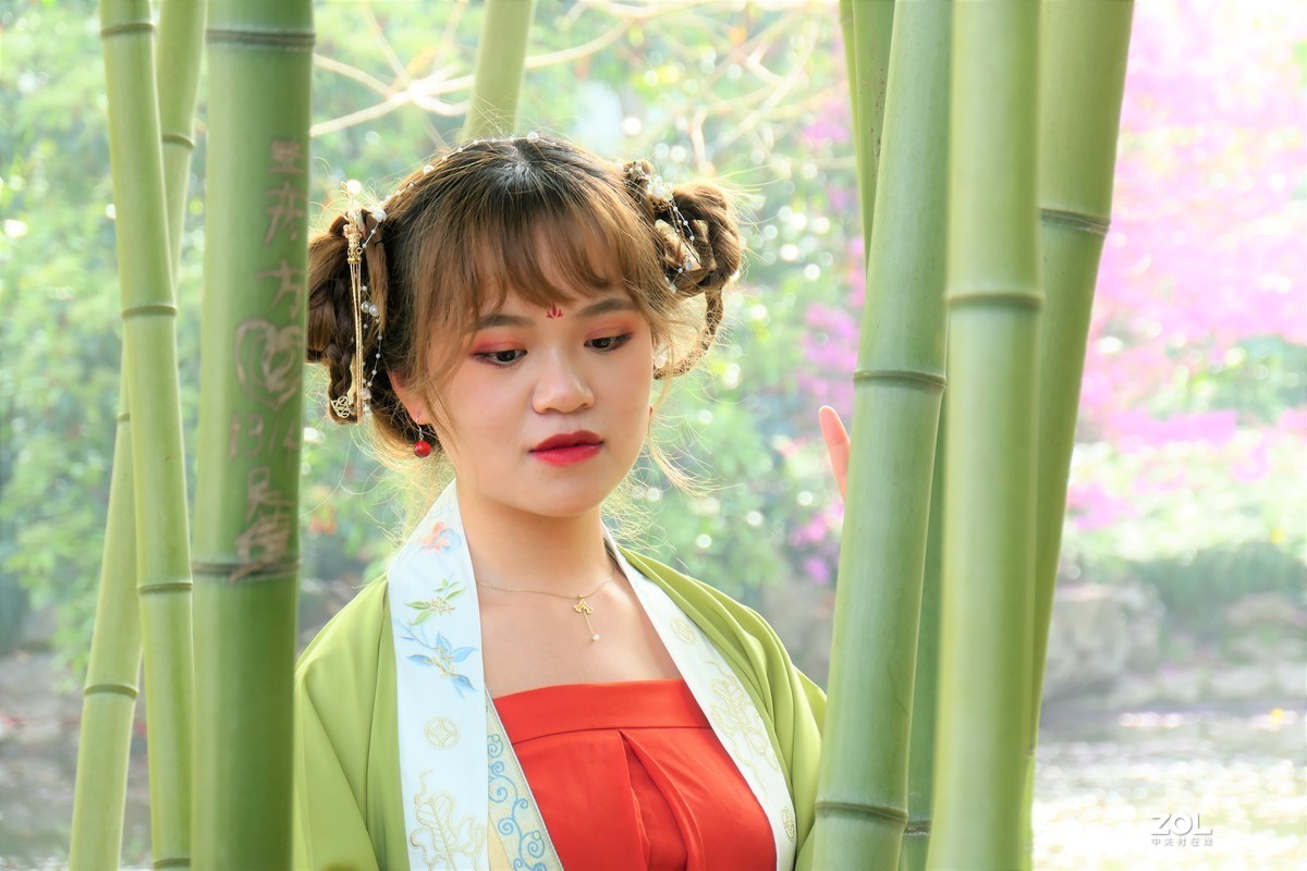【竹林女孩-2】——摄于上海桂林公园