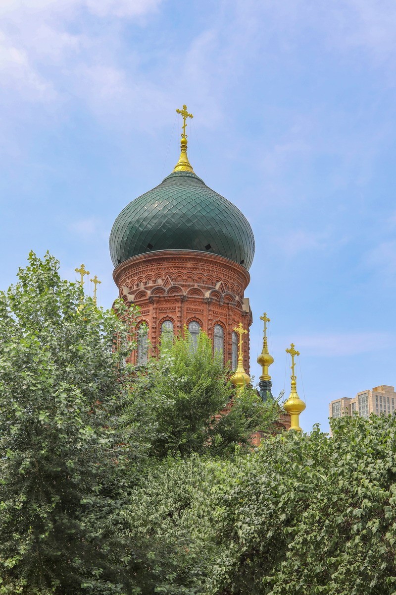 哈尔滨索菲亚教堂和几组雪雕作品复制件