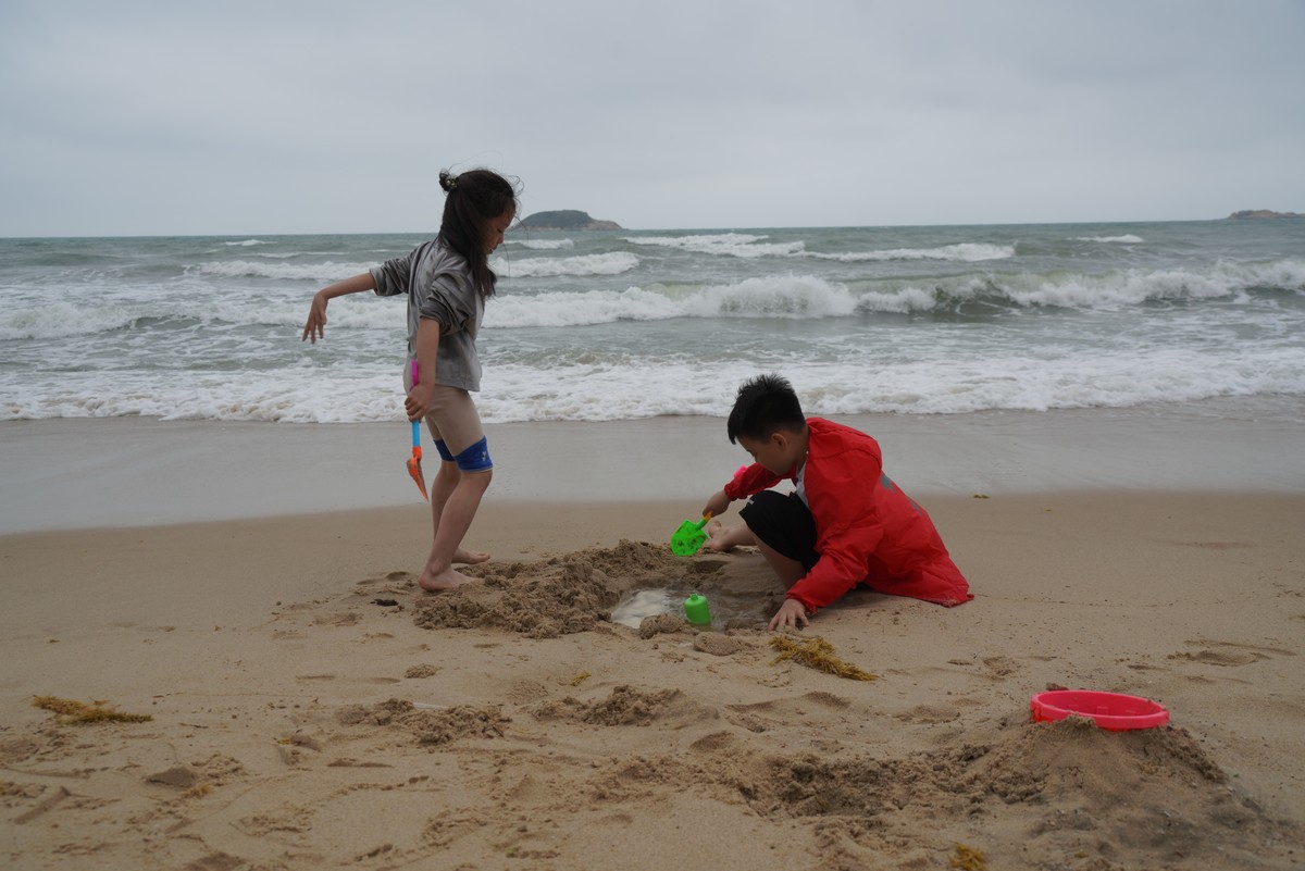 海滩童趣