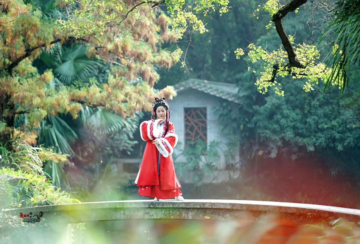 【冬日兰圃汉服少女】---左婷