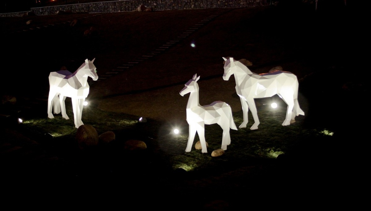 新建公园灯光秀