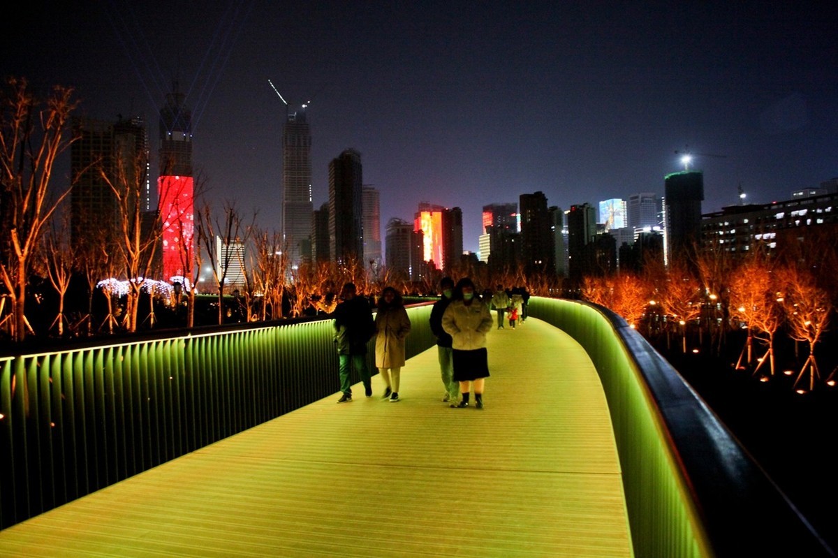 新建公园灯光秀