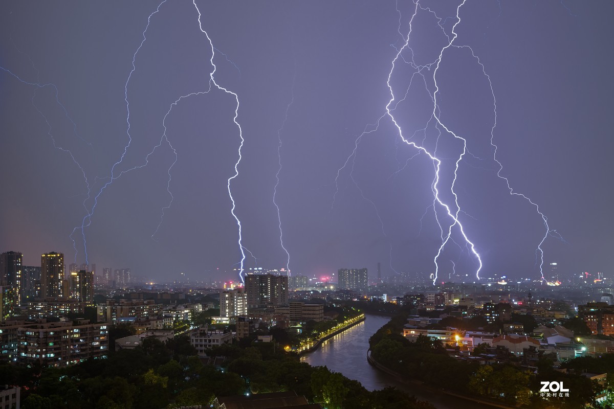 雷电交加的晚上-中关村在线摄影论坛