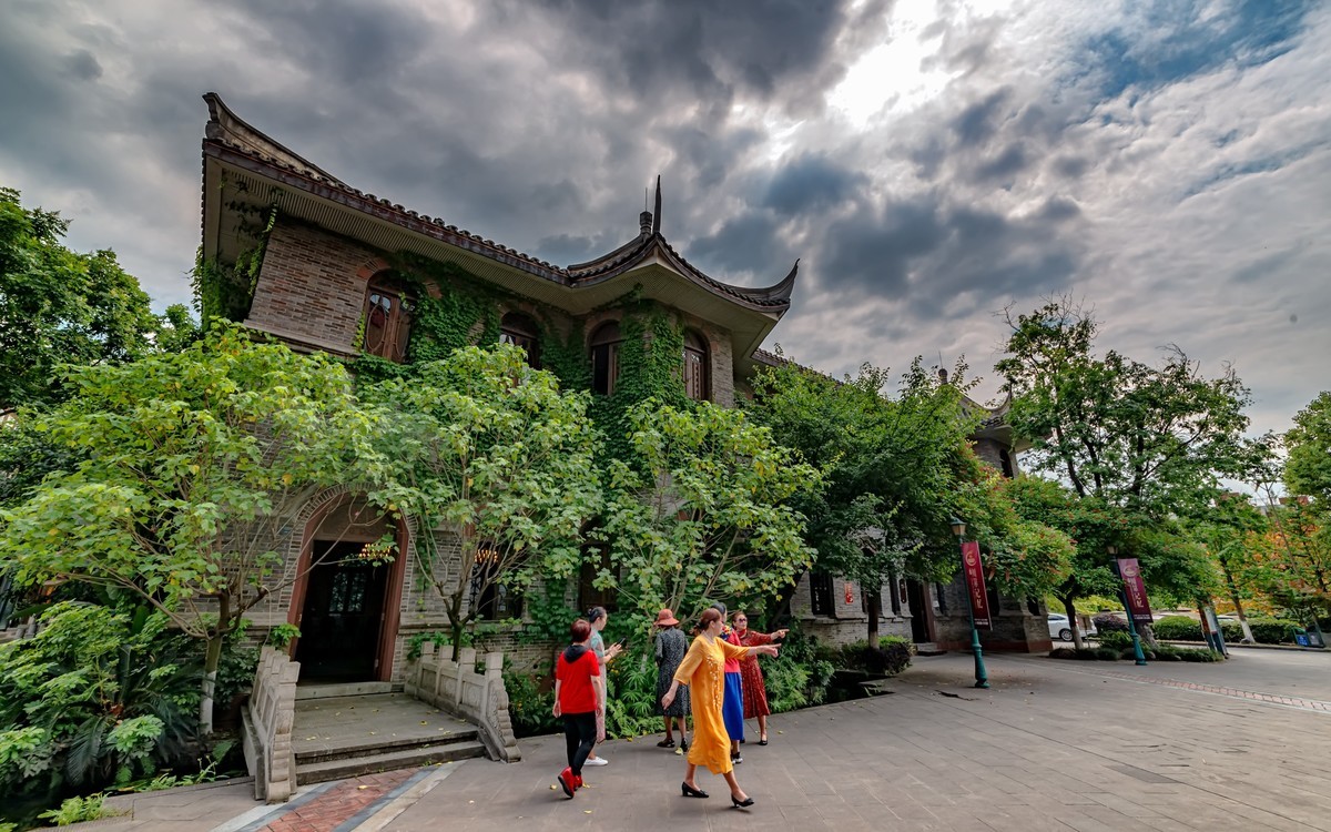 四川成都:三河古镇之锦门(2)