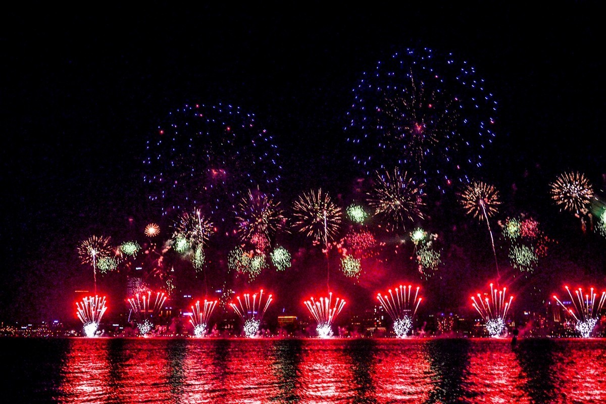 澳洲焰火国庆夜