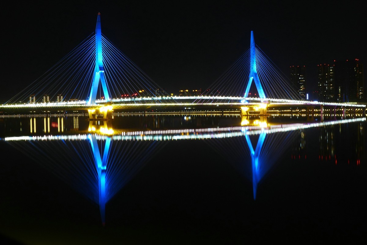 绵阳一号桥夜景