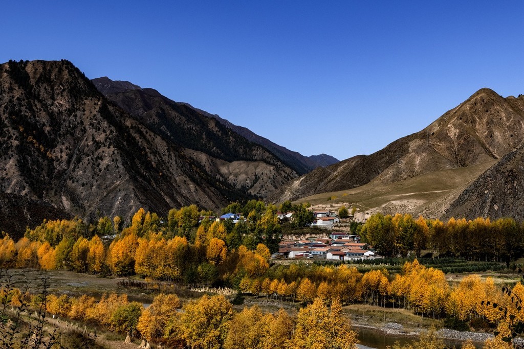 行走在如画的秋里