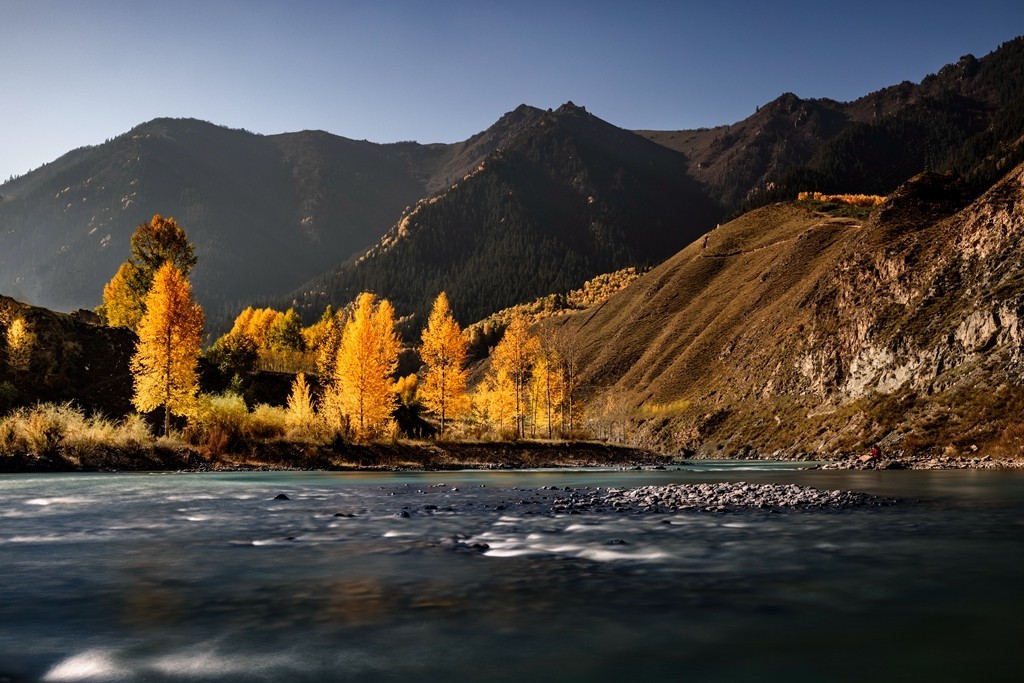 行走在如画的秋里