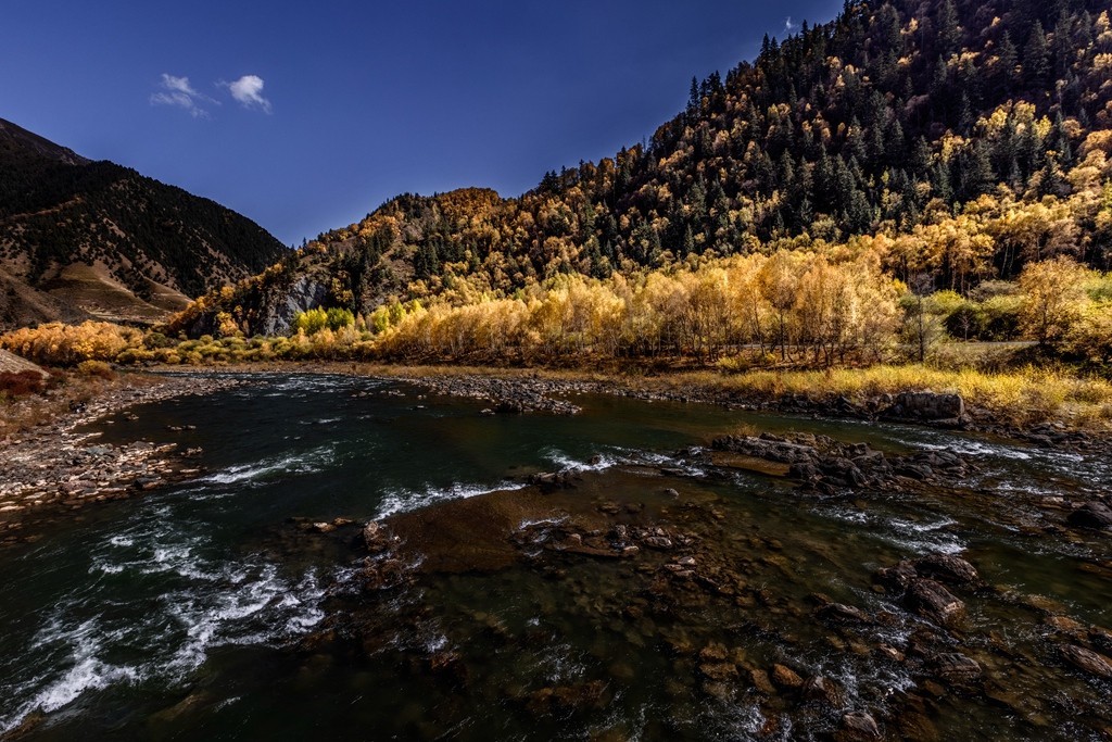 行走在如画的秋里