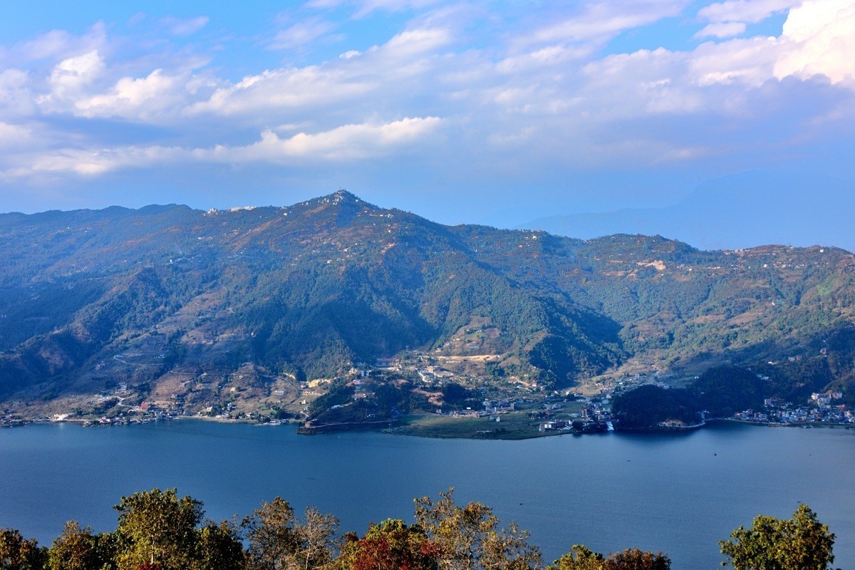 高山王国——尼泊尔探秘之旅——博卡拉——世界和平塔鸟瞰【2】