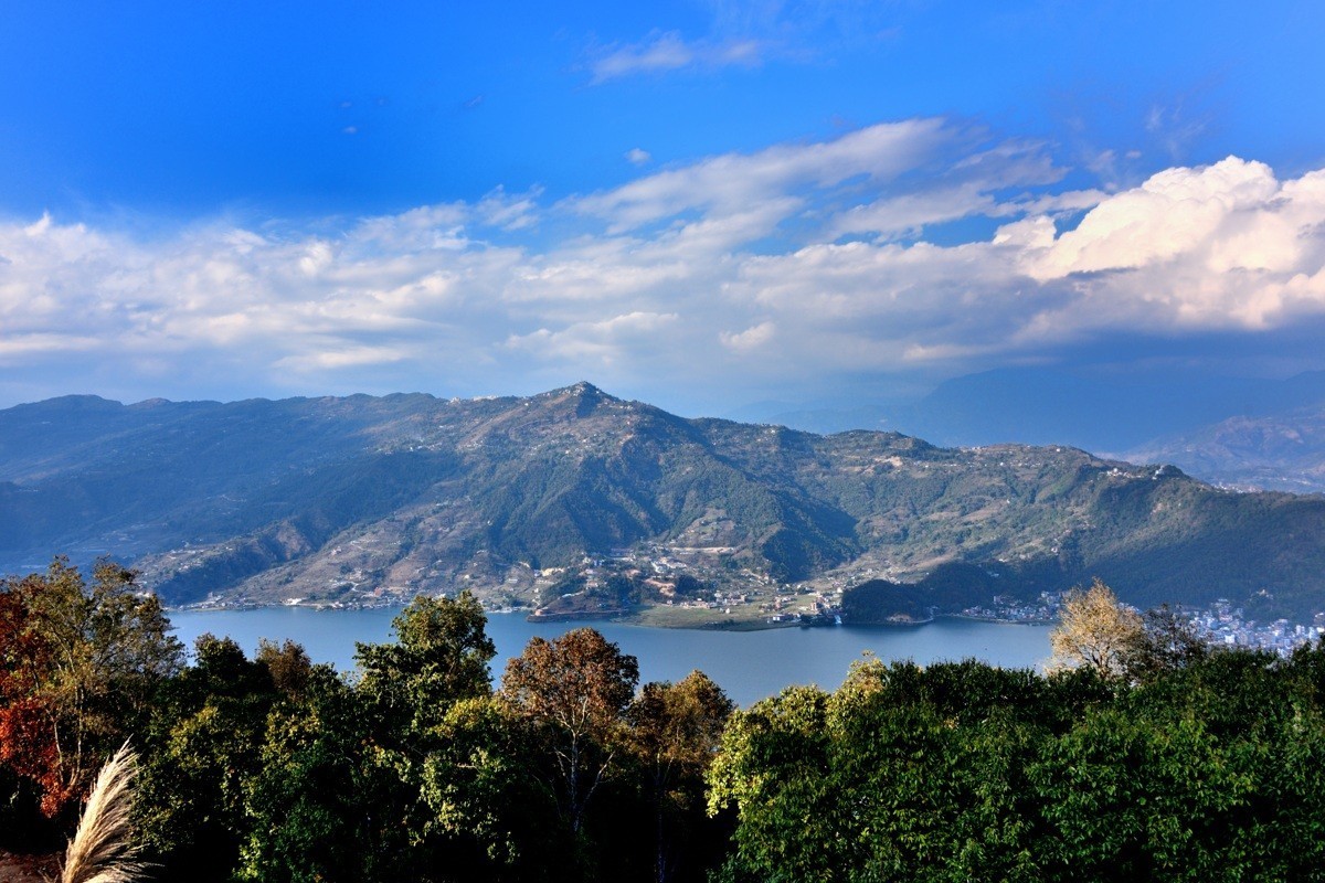 高山王国——尼泊尔探秘之旅——博卡拉——世界和平塔鸟瞰【2】