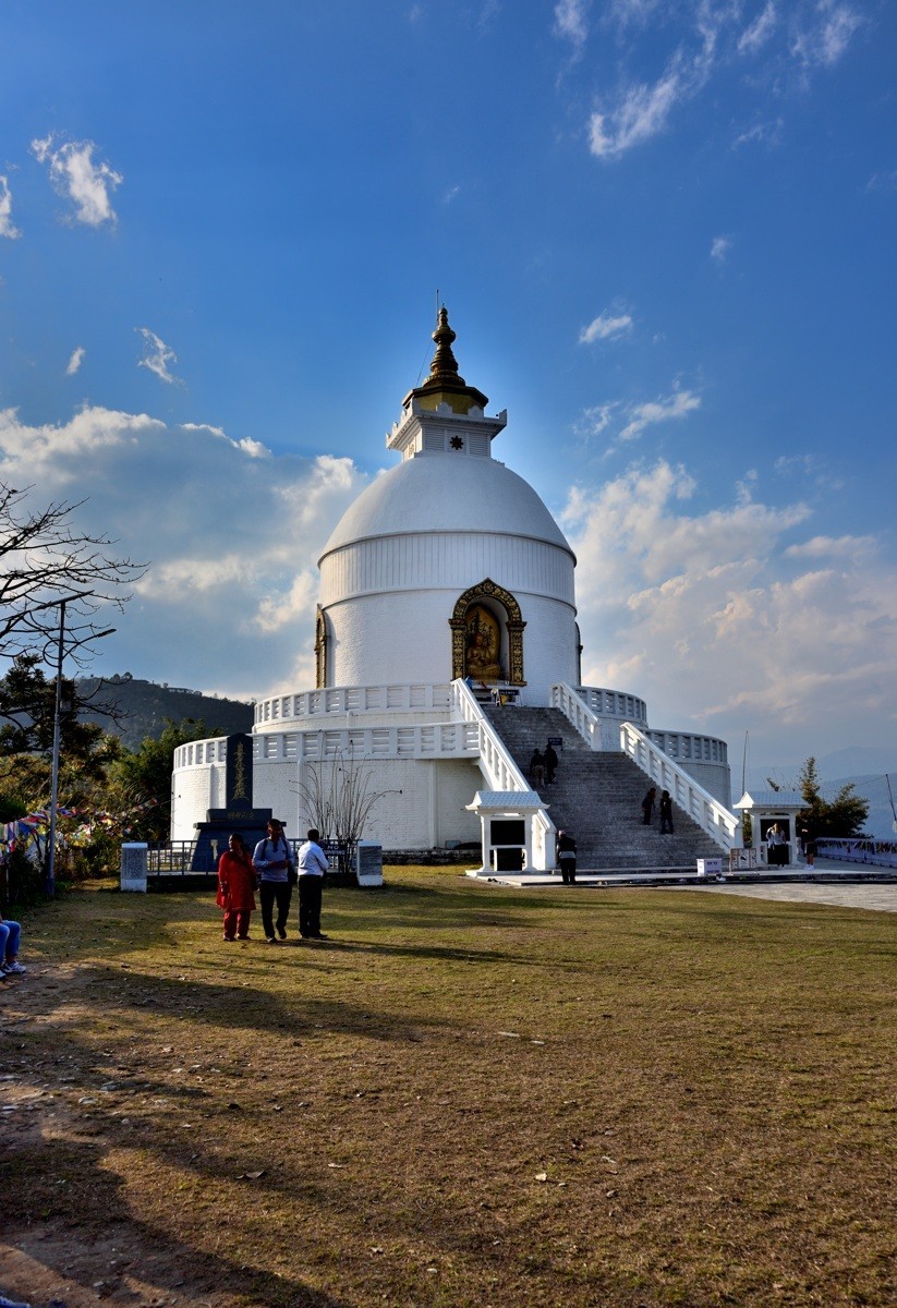高山王国——尼泊尔探秘之旅——博卡拉——世界和平塔鸟瞰【2】