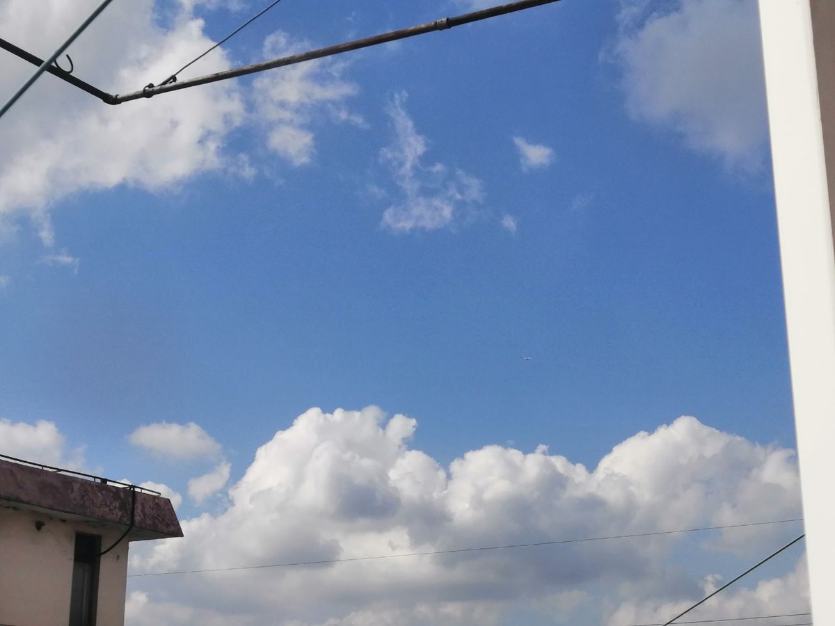 上海市嘉定区蓝天白云今天的图片