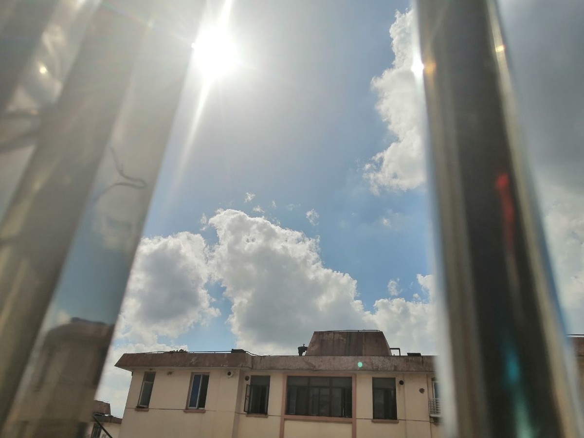 上海市嘉定区蓝天白云今天的图片