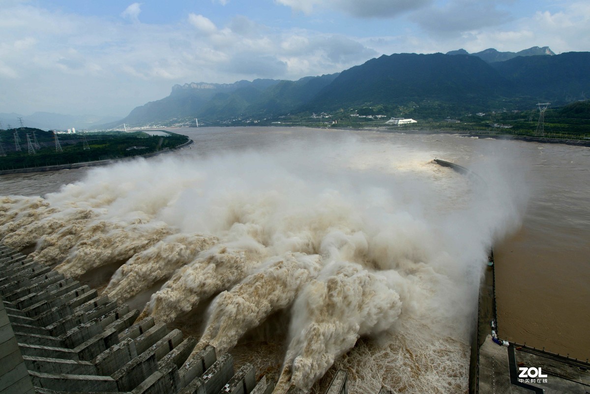 三峽大壩洩洪