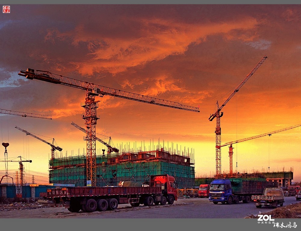 【手机随拍】繁忙的建筑工地