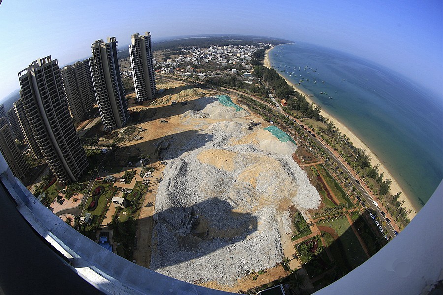 217海景最高层，仰、平、俯三种角度，鱼眼镜下的长島兰湾与大海美景！