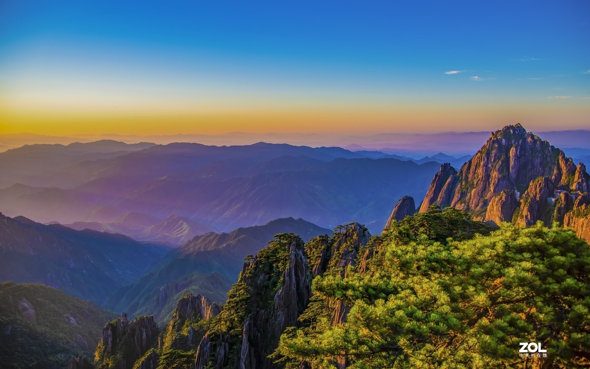 黄山光明顶上看日出2