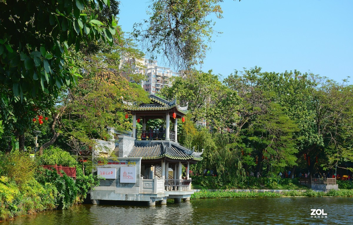 冬末荔湾湖。