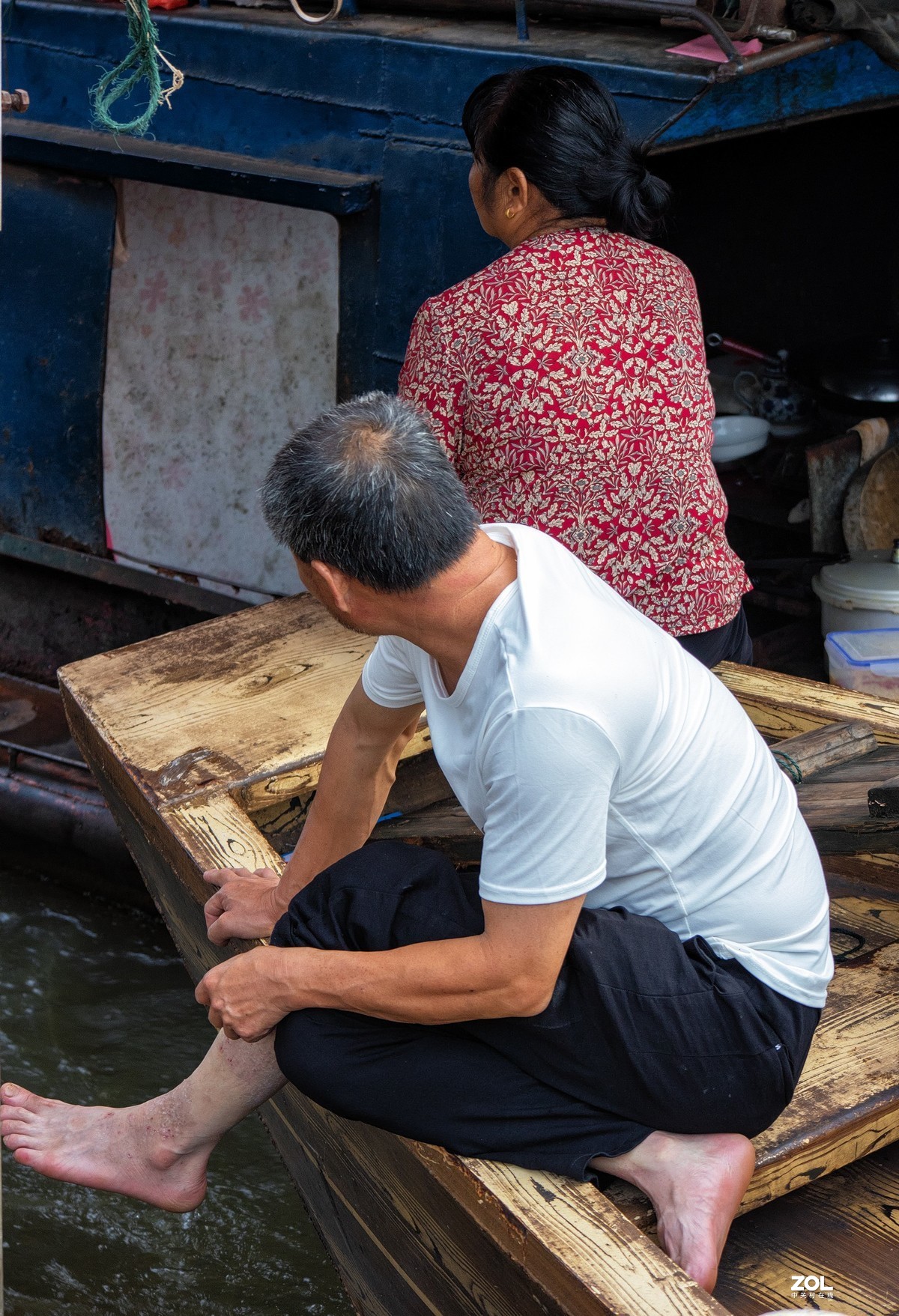 古城古浮桥抓拍