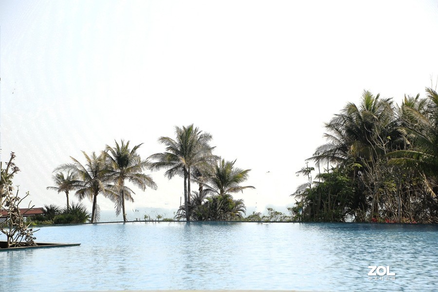 154【寿星老海南游摄日记】21.01.13海南长島兰湾小区游泳池全景图！“ (2)