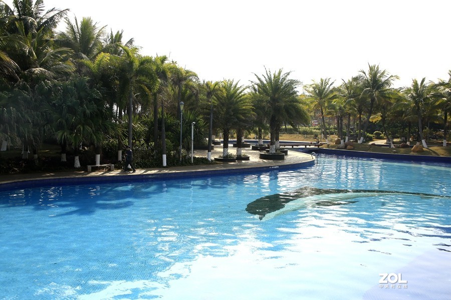 154【寿星老海南游摄日记】21.01.13海南长島兰湾小区游泳池全景图！“ (2)