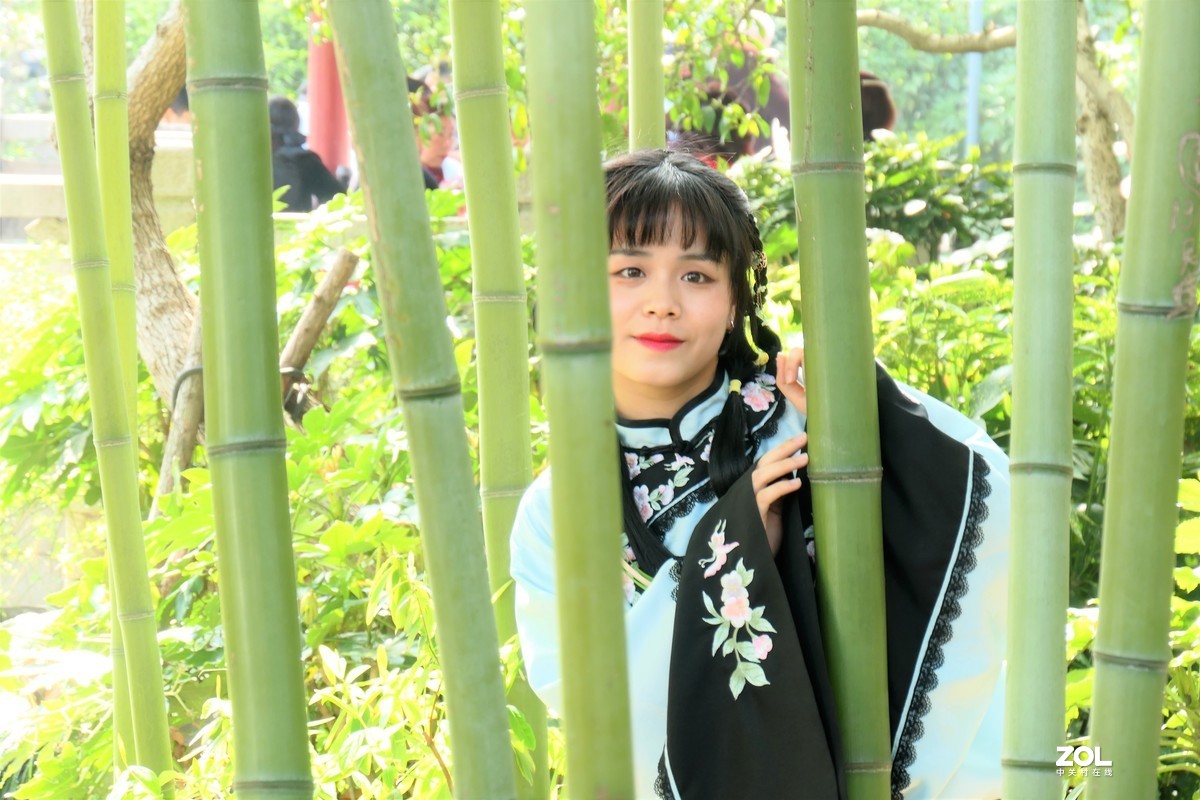 【竹林少女】——摄于上海桂林公园