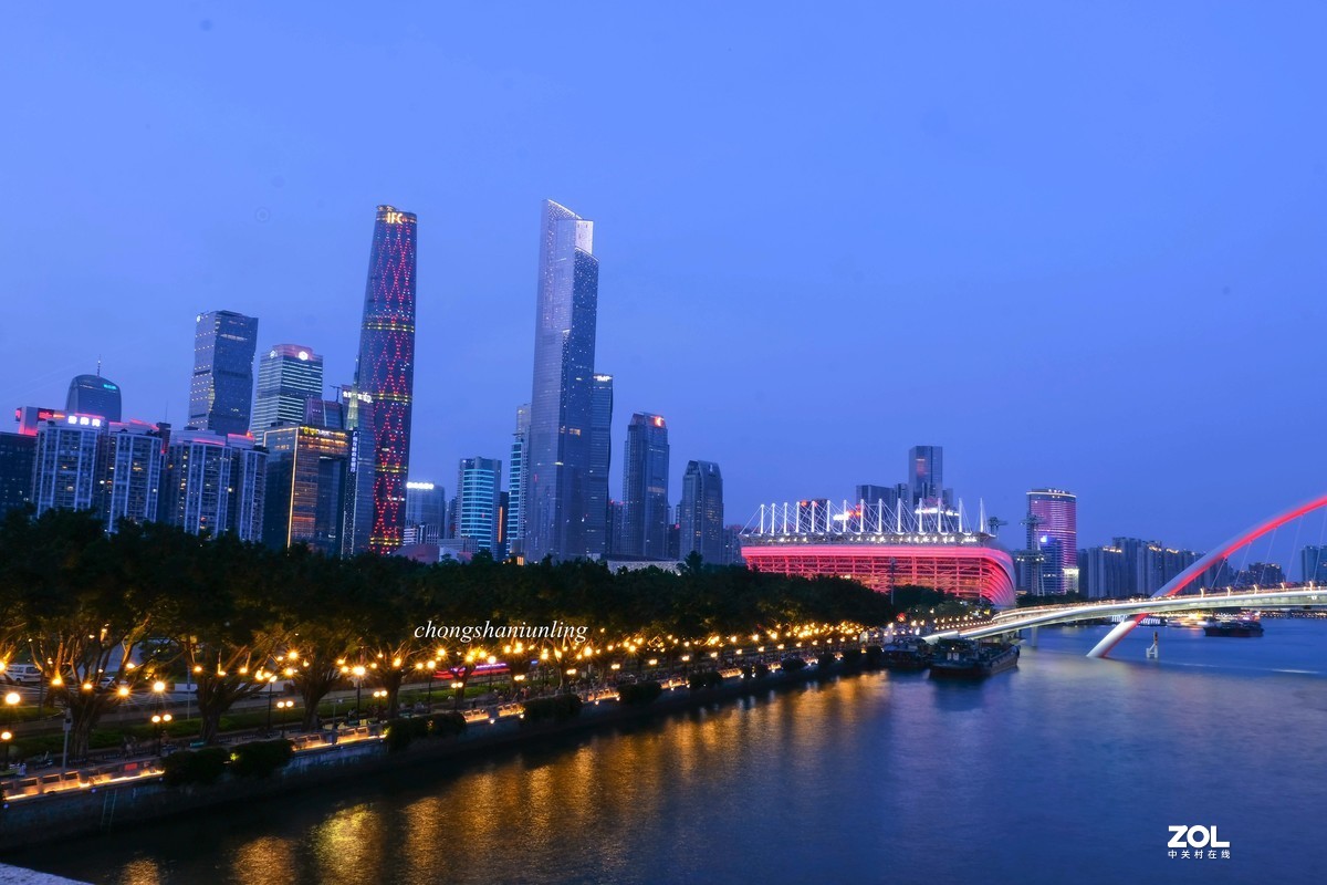 珠江两岸夜景-中关村在线摄影论坛