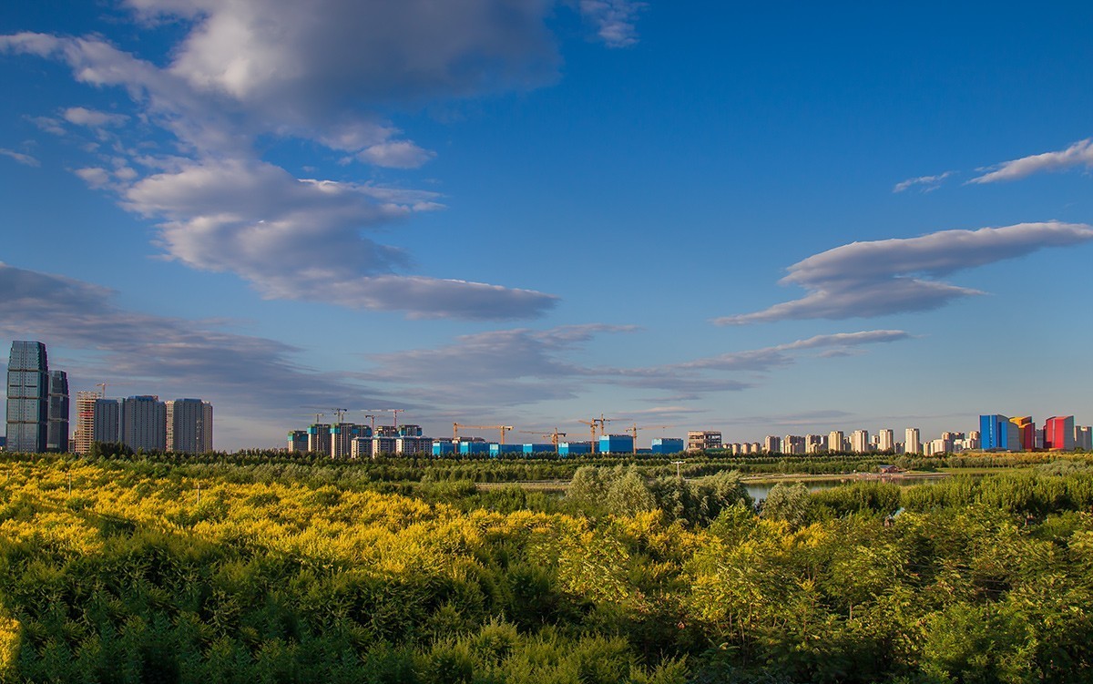 晚霞沐浴 正定新区-中关村在线摄影论坛