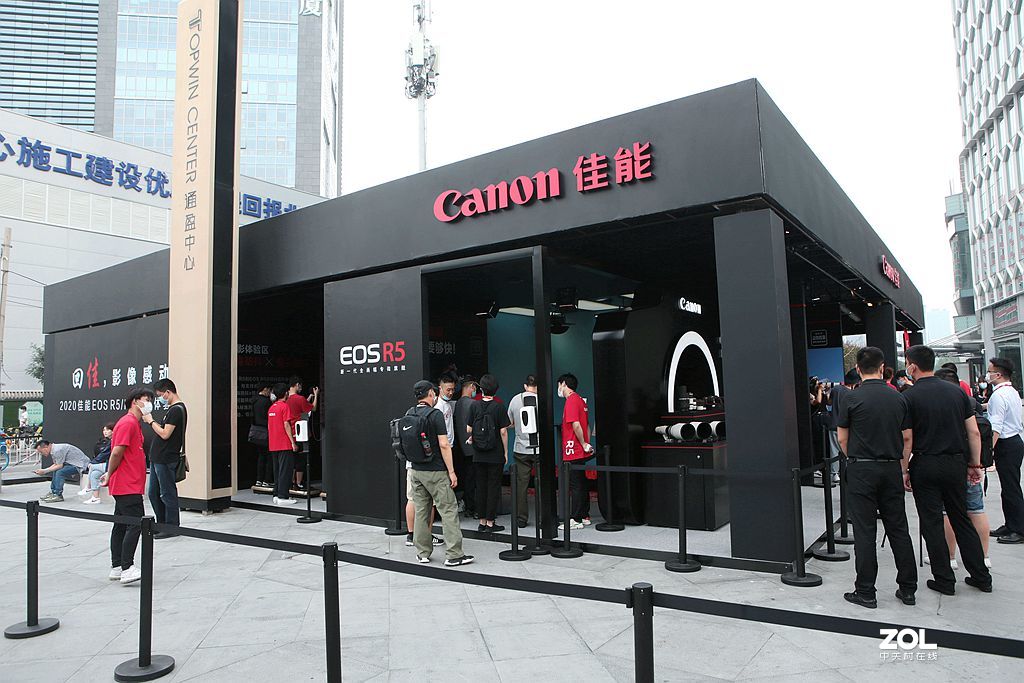 佳能全画幅微单eosR5体验会现场
