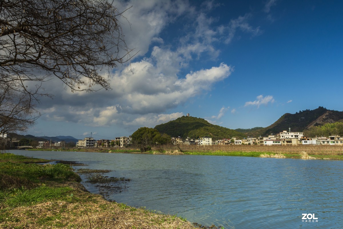 横山坝上风光和水晶岭上人家