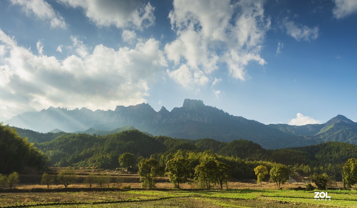 横山坝上风光和水晶岭上人家