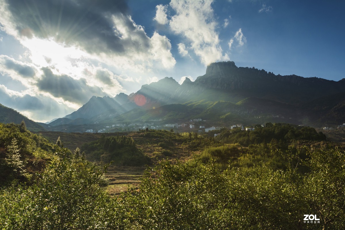 横山坝上风光和水晶岭上人家