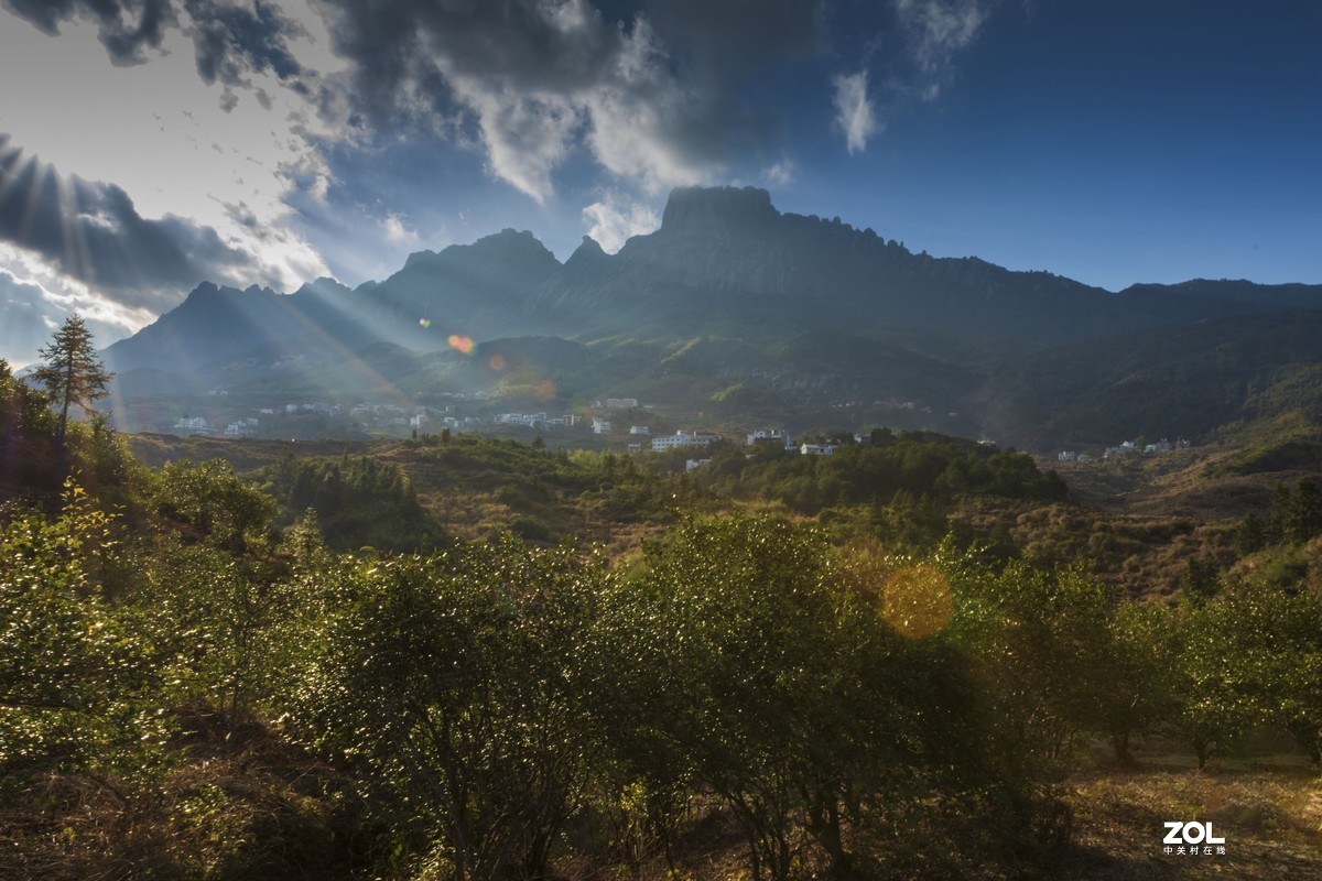 横山坝上风光和水晶岭上人家