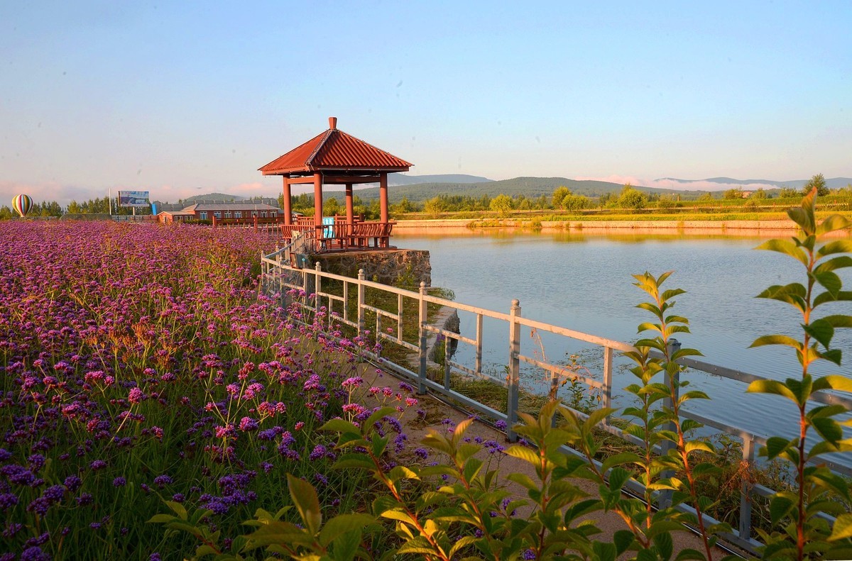 镜泊湖日月潭晨拍9
