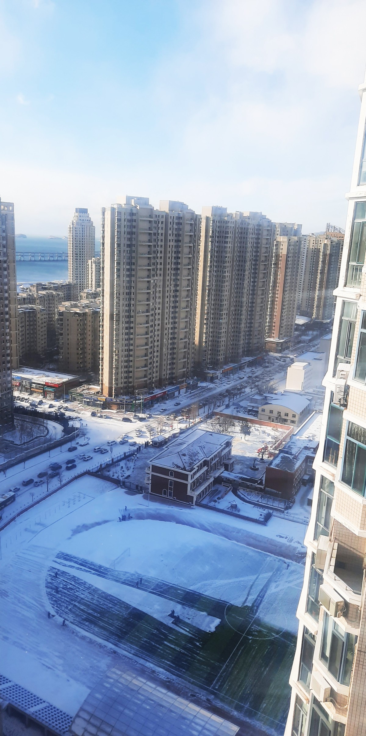 大连下雪图片真实图片