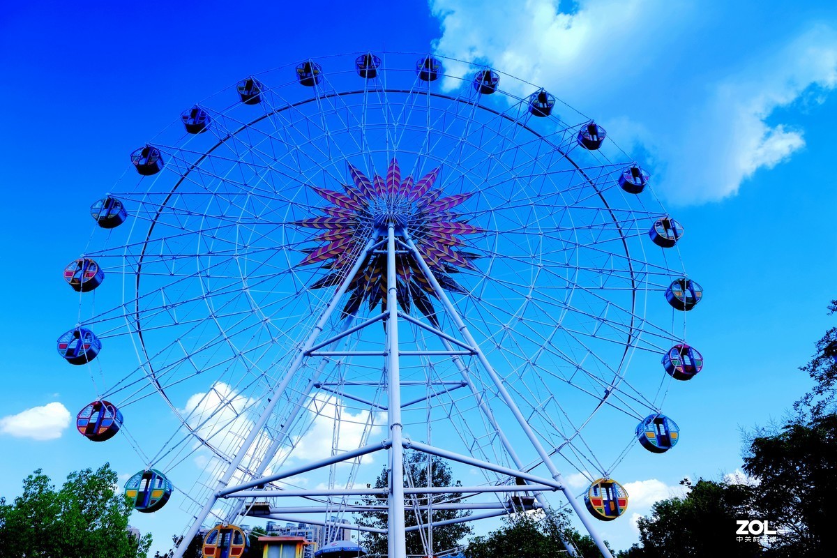 儿童乐园魔天轮风景