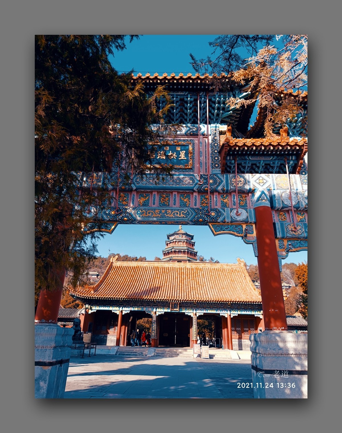 手機拍頤和園 別有風情