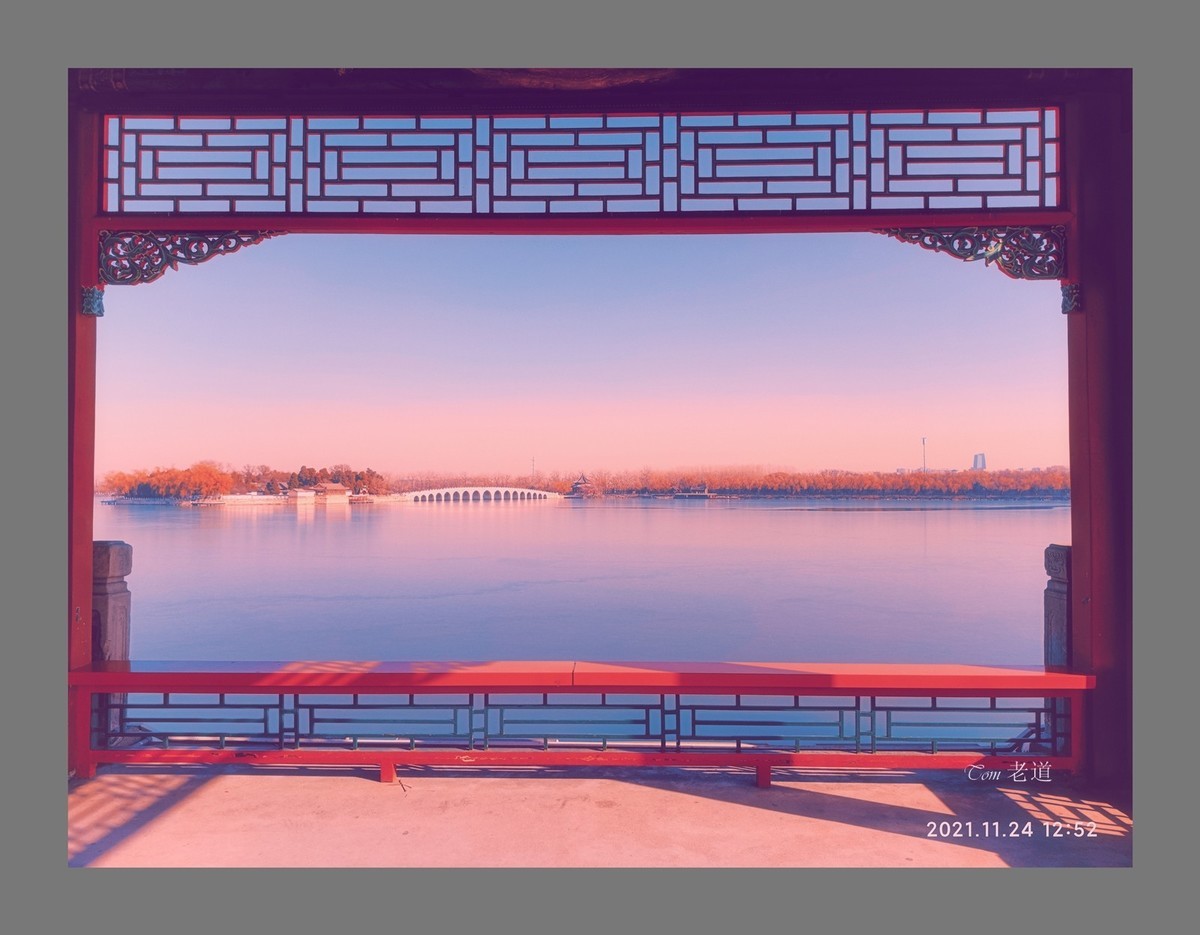 手機拍頤和園 別有風情