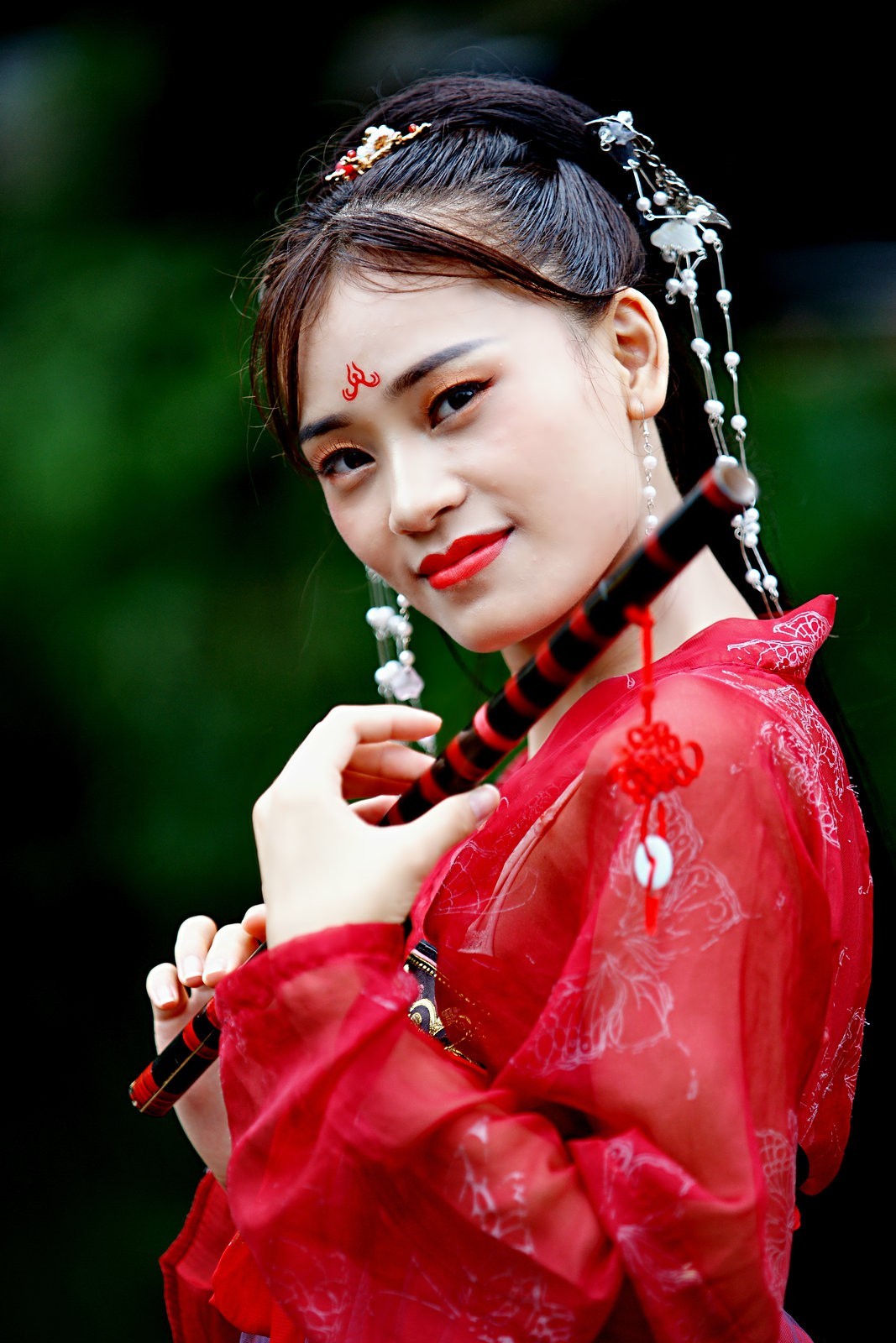 【红衣汉服少女】---小婷