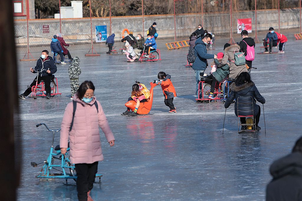 北京北海冰场图片