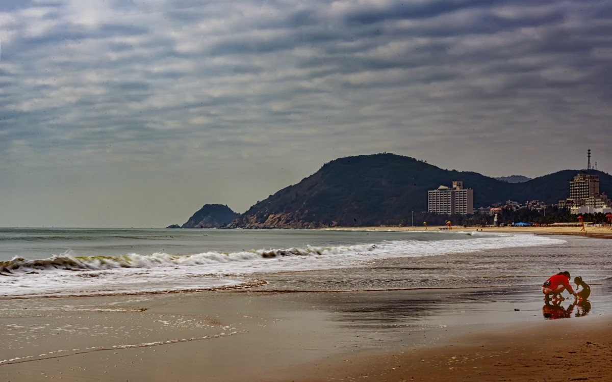 廣東陽江海陵島大角灣海灘風景