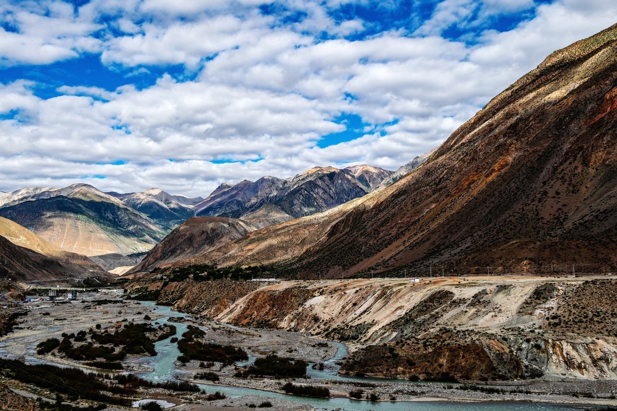 风光在路上西藏旅游沿途风光风景记实抓拍续