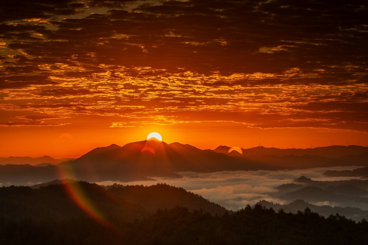 韶关南雄自驾浪游拙作--军营寨日出