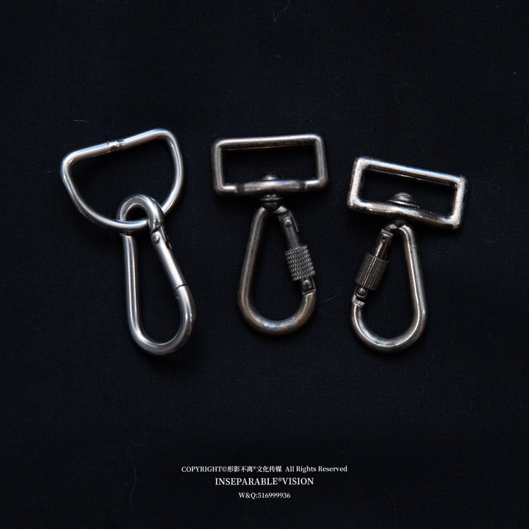 推荐超耐用 单反相机快摄手双机背带肩带挂钩 不锈钢1/4螺丝挂扣