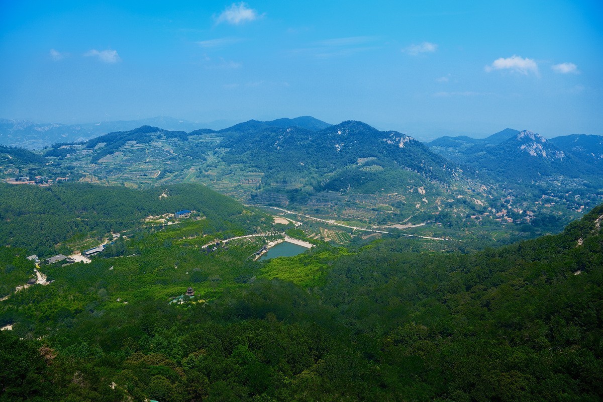 山东海阳云顶山和城市湿地公园