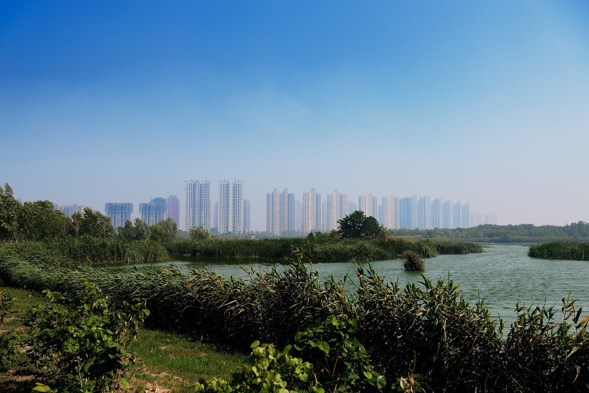 山东海阳云顶山和城市湿地公园