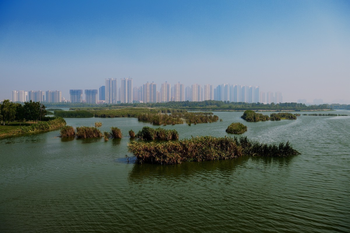 山东海阳云顶山和城市湿地公园