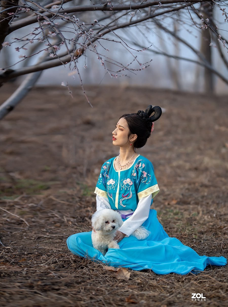 挑花依旧笑春风  【学拍环境人像】